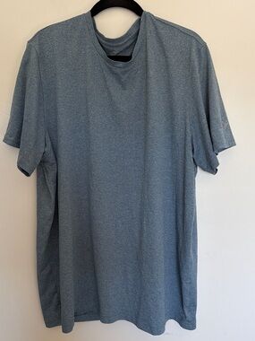 Old Navy Men's Heather Blue Short Sleeve Active Performance Tee